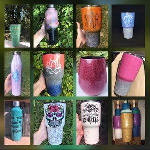 Epoxy Tumblers, water bottles and wine glasses!